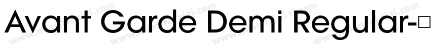 Avant Garde Demi Regular字体转换